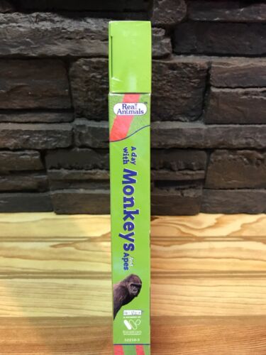 A day with Monkeys and Apes (VHS, 1995) Real animals, Includes Free Toy - Picture 3 of 7