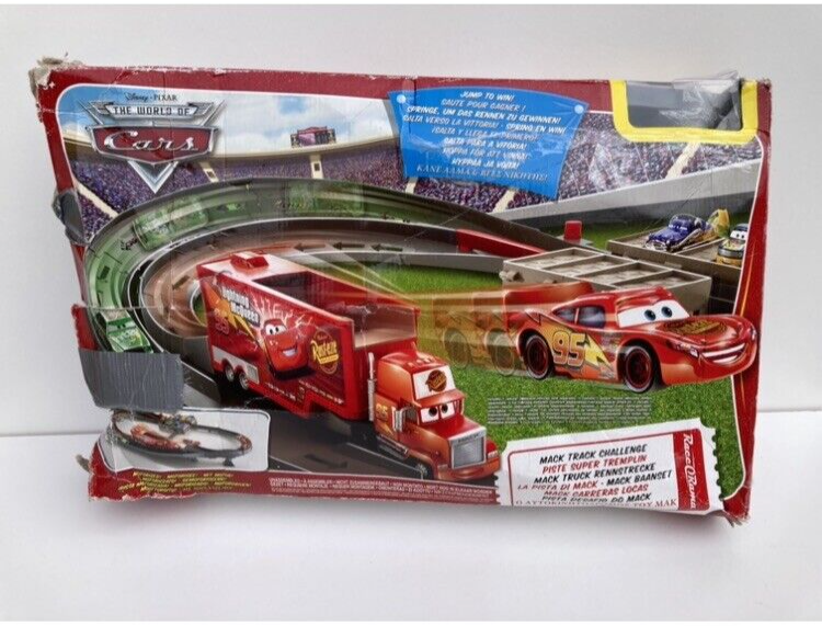 Disney Pixar Cars 2009 MACK TRACK CHALLENGE MOTORIZED RACETRACK