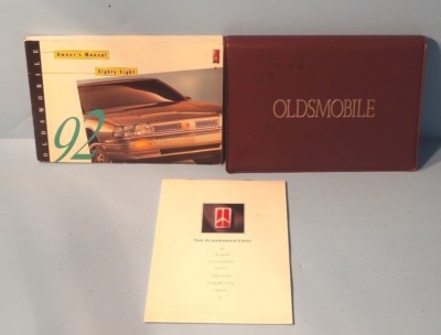 92 1992 Oldsmobile Eighty Eight/88 owners manual