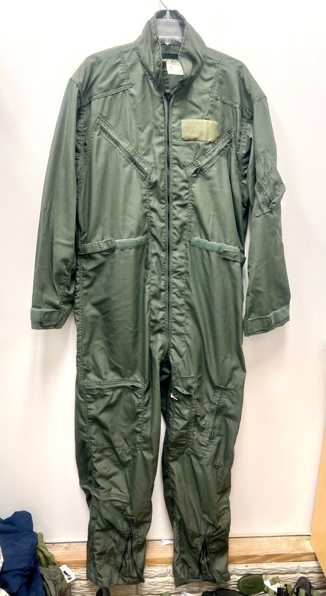 GENUINE US AIR FORCE 1969 GREEN NOMEX FIRE RESISTANT FLIGHT SUIT
