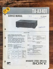 Sony TA-AX401 Amplifier Service Manual Original 