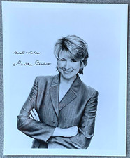 Martha Stewart Signed In Person 8x10 B&W Promo Photo