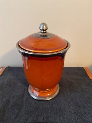 Certified International Embassy Brown Medium Canister & Lid