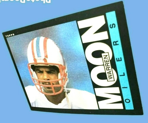 1985 Topps WARREN MOON Rookie Card #251 Houston Oilers H.O.F NM - MT - Bild 2 von 12