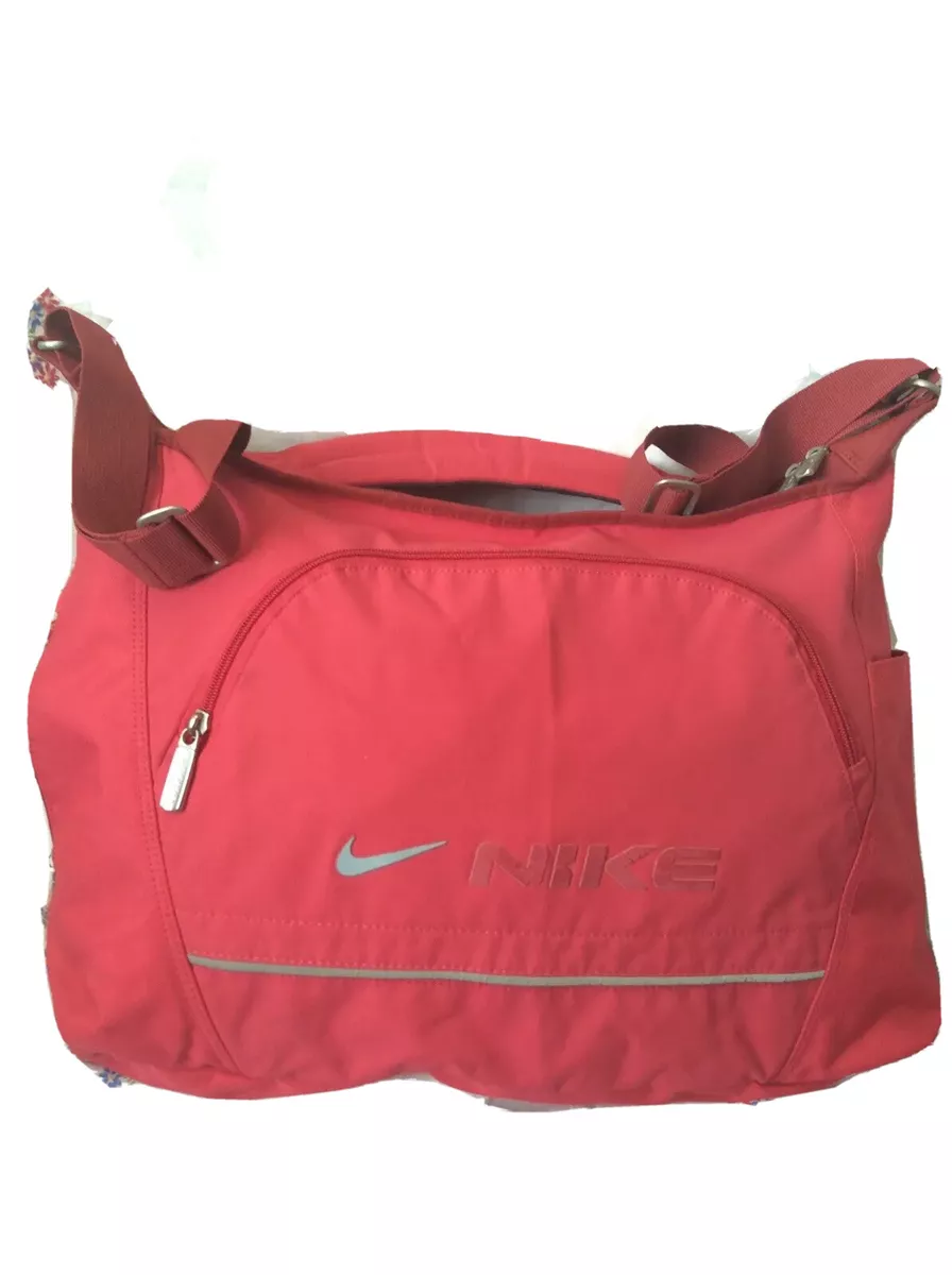 Pink nike top duffel bag large