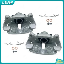 New Pair Front Brake Calipers w/ Bracket fits VW Jetta Beetle Golf Rabbit Audi