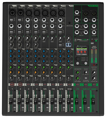 Mackie ProFX12v3+ 12-Channel Analog Mixer w/Enhanced FX/USB Recording/Bluetooth