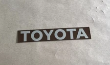 TOYOTA PICKUP 4RUNNER GRILLE EMBLEM OVERLAY STICKER 1984 1985 1986 Bronze Chrome