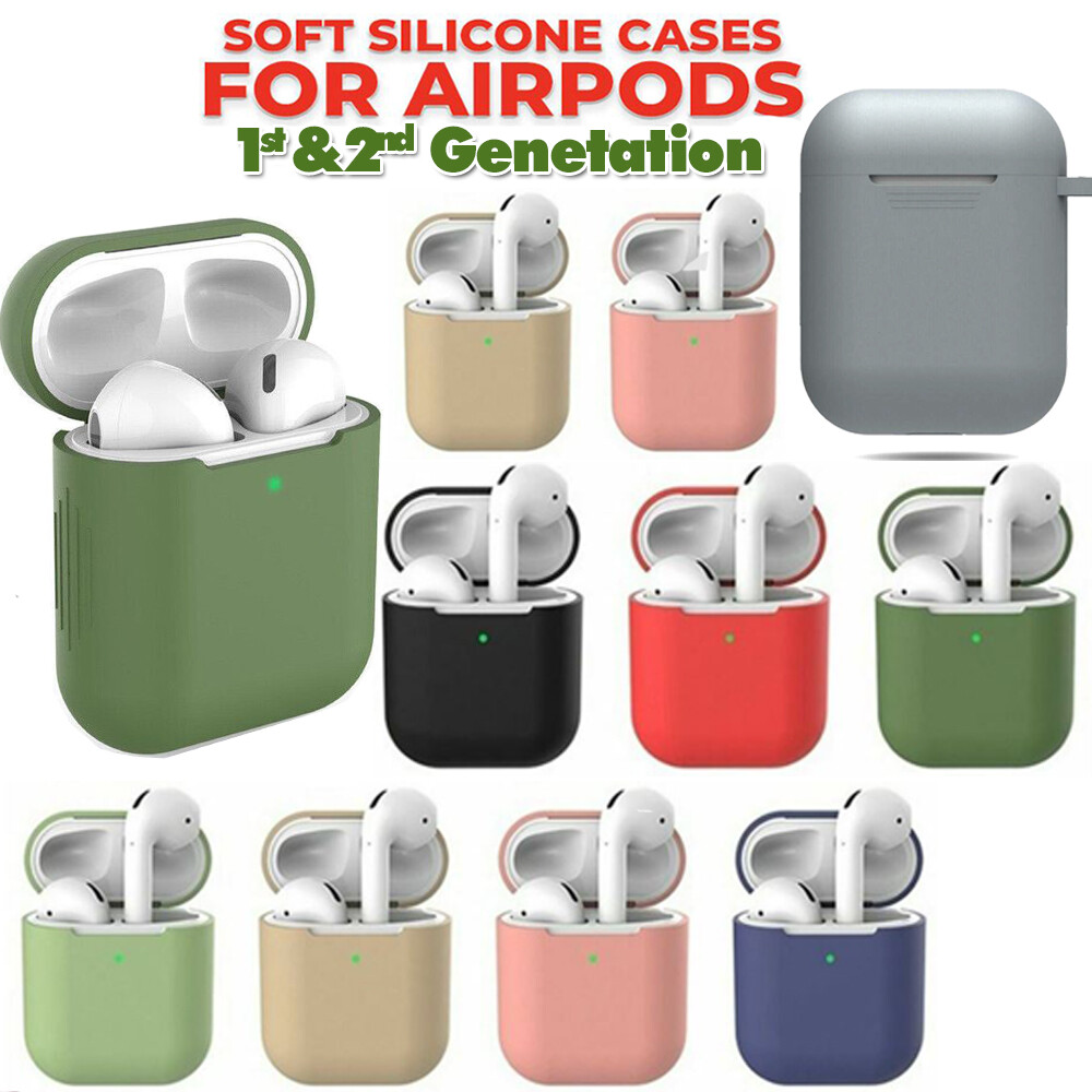 For Apple AirPods 1st 2nd Generation Case Silicone Cover Soft