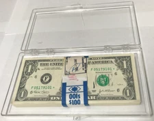 2003 $1 Federal Reserve Note Uncirculated Strap of $100 Consecutive Star Notes