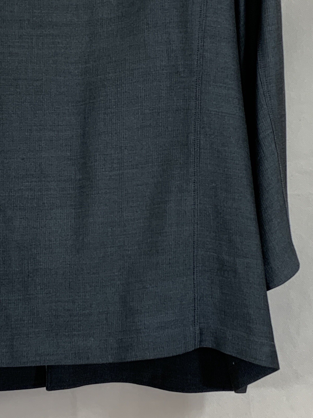 Elana By Tanner Plus Sz 20 Blue Herringbone Open Jacket Blazer Long Sleeves Pkts