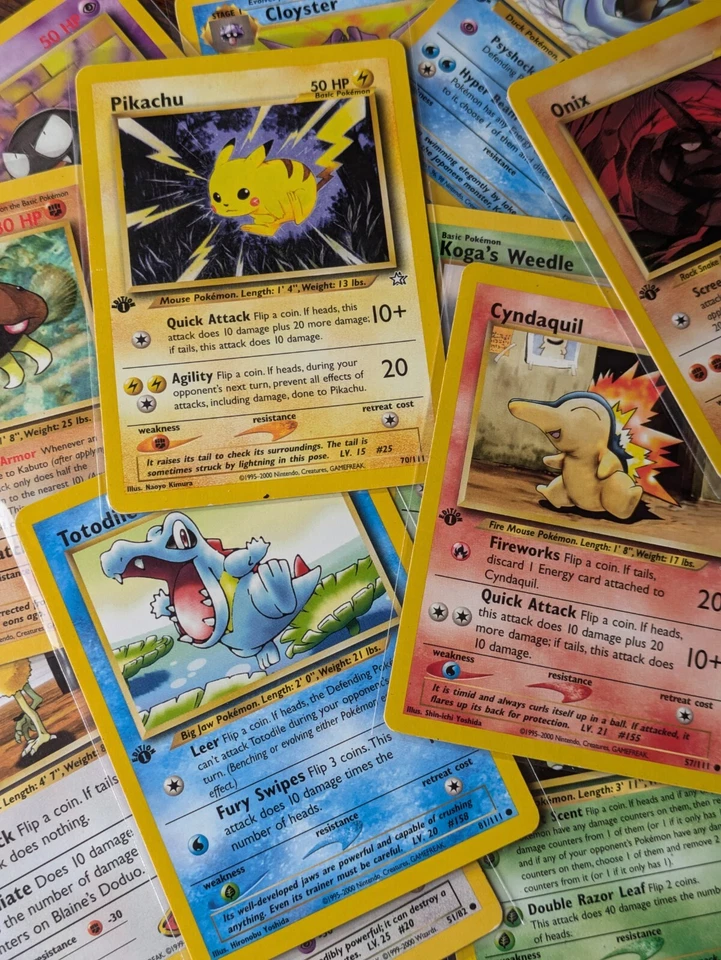 Old Pokemon Cards HUGE Vintage Holo Rare 1st Edition WOTC 1999 LP-NM Bundles - Image 2 of 4