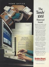 1989 Radio Shack Tandy 1000 Computer vintage print ad 80's advertisement