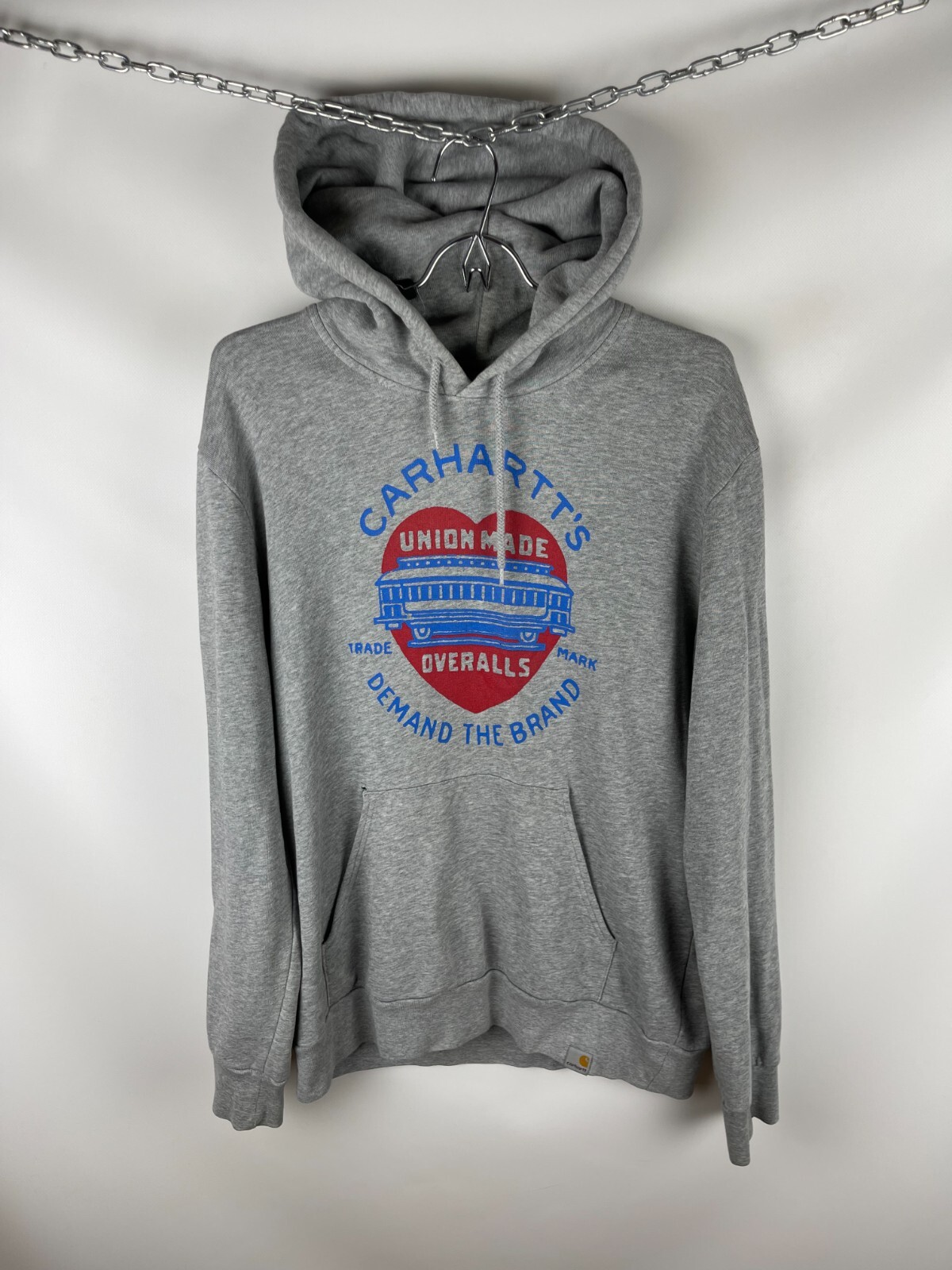 Carhartt vintage y2k hooded demand sweat big logo hoodie | eBay