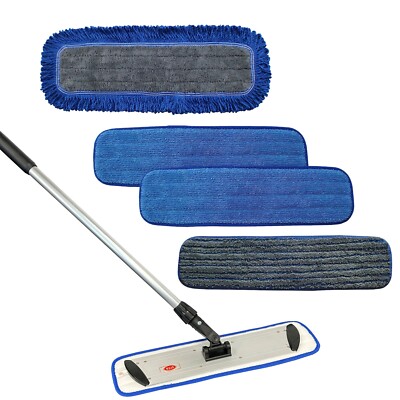 Ultimate 18'' Microfiber Mop System - Handle, Frame and 5 Cleaning Pads