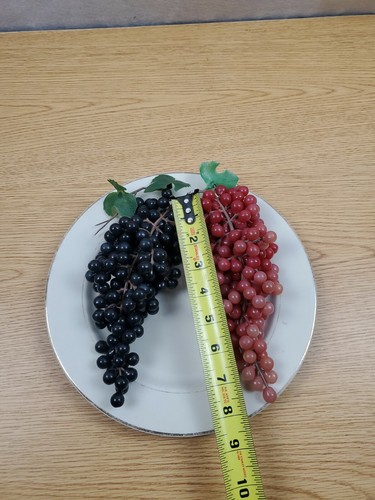 2 - 8" Strands Of Rubber Grapes Faux Rubber Grape Clusters *sales final* - Picture 4 of 6