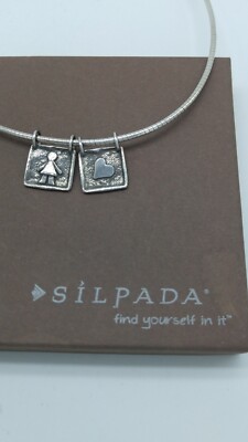 Silpada SS ''925'' Choker with two Charms