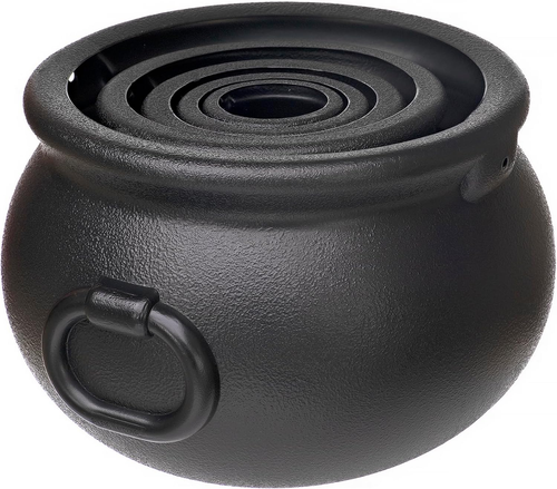 5 in 1 Large Black Plastic Witch Cauldron Kettle Halloween Party Home Decoration - Picture 10 of 12