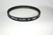 Optical Filter 52 mm UV Filter Made in Japan S-165 