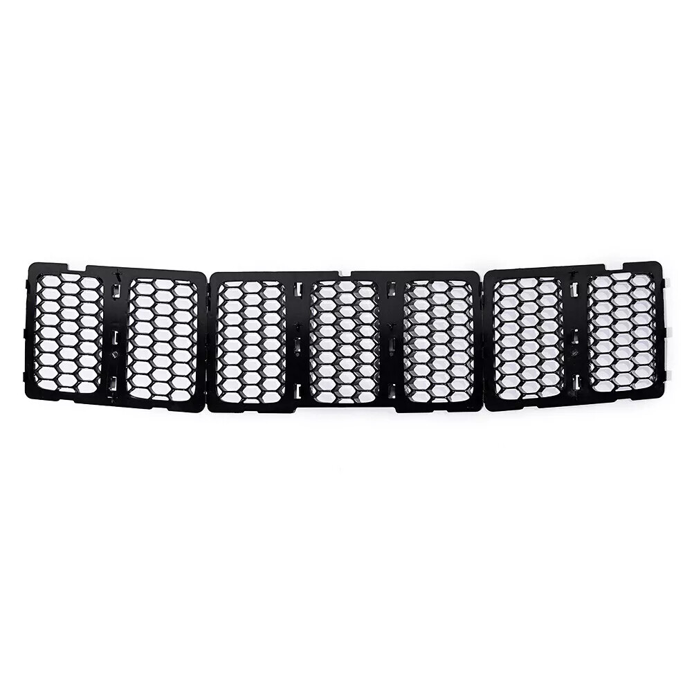 Black Mesh Grille Insert Kit Front Grill Cover For 2014-2016 Jeep Grand Cherokee