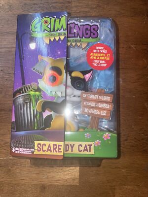 WowWee Fingerlings Grimlings Scaredy Cat Interactive Toy Animal Pet Kids NEW