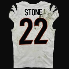 Geno Stone GAME WORN 10/12/25 💪 Cincinnati Bengals 🐅 NFL Jersey 👕 vs Packers