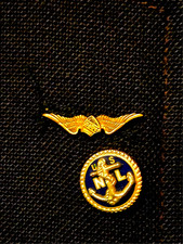 Airline Pilot Capt. Uniform 40 Jacket 4 Stripe w/Pins Brookstone Clothes USA Vtg