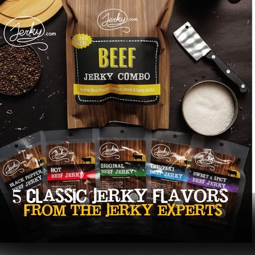 Beef Jerky Combo - Featuring Flavors Hot, Teriyaki, Original, Sweet & Spicy, ... - 第 3/9 張圖片