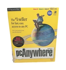 📀 Symantec pcAnywhere 9.0 Vintage Sealed Software • Windows 95/98/NT/3.1 Y2K