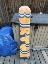 Burton FEELGOOD VRocker Snowboard Orange/Black Used Flying V