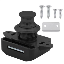 Push Button Cupboard Lock Door Latch Keyless Cabinet Drawer Catch Knob Caravan