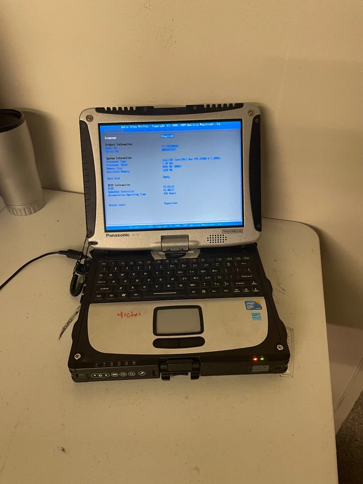 Lot of 3 Panasonic ToughBook CF-19 Core 2 Duo U9300 4GB RAM NO HDD/OS  #610D - Image 2 of 4