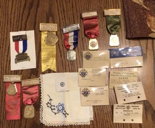 Knights Of Columbus Big Lot Memorabilia 1921 & 1954 Photos,metals, Banquet