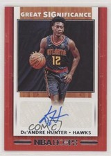 2019-20 Panini NBA Hoops Great SIGnificance De'Andre Hunter #GS-DAH Auto 3f2