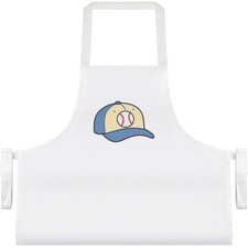 'Baseball Cap' Cooking Apron - White (AP00097090)