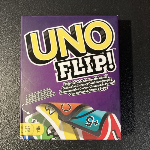 Easy Uno Gioco di Carte da Gioco Mattel Games Wild Card Uno Flip Uno - Foto 1 di 5