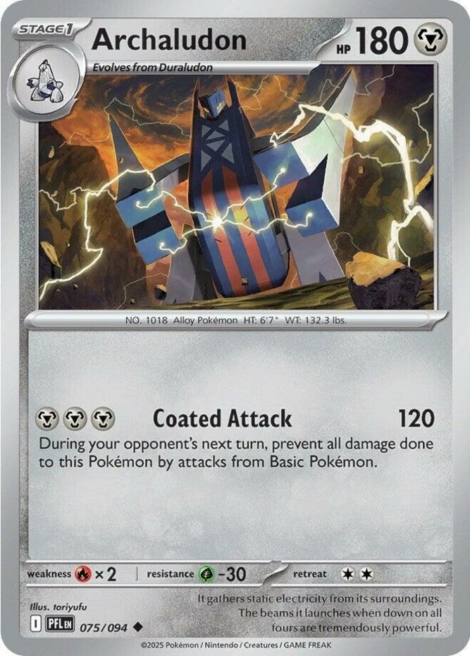 Archaludon - 075/094 - Uncommon - Reverse Holo NM Phantasmal Flames