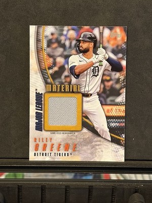 2025 Topps Series 2 Riley Greene Major League Material Relic Gold /50