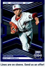 2023 Panini Elite Extra Edition #74 Wyatt Crowell Aspirations Blue #/349