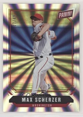 2018 Panini National Convention Rainbow Spokes 7/49 Max Scherzer #58 1b8