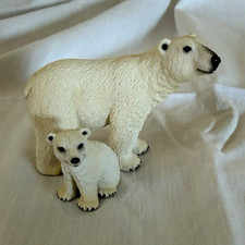 Eisb&auml;r mit Jungtier Figuren-Set 2-teilig &ndash; Figuren nur aufgepackt nie benutzt