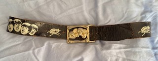 Ultra rare 1964 Beatles Belt and 3D Buckle