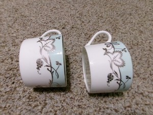 Wedgwood Flourish Robin's Egg Cup Set of 2