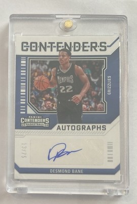 2023-24 Panini Contenders Desmond Bane Auto #d /75 Contenders Autographs Insert