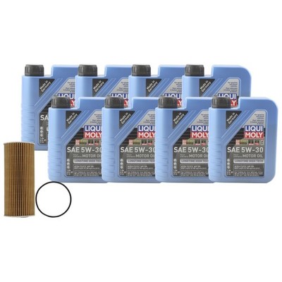 8L Liqui Moly Longtime High Tech 5W30 Mahle Engine Oil Change Kit for E70 X5 M57
