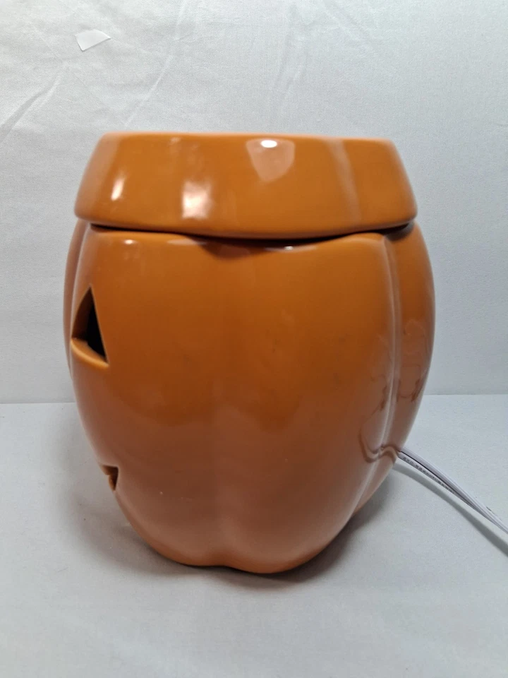 Jack-O-Lantern Electric Wax Warmer Pumpkin Shape Fall/Winter Decor Ceramic Cute - Image 4 of 4