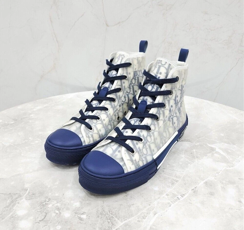 Baskets montantes Dior bleu marine oblique B23   Réf. B23 127057167