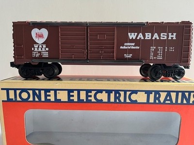LIONEL 6-16255 - O Gauge - WABASH - Double Door - Brown BOXCAR - New!