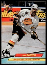 1992-93 Ultra !!! Dave Babych Vancouver Canucks #218