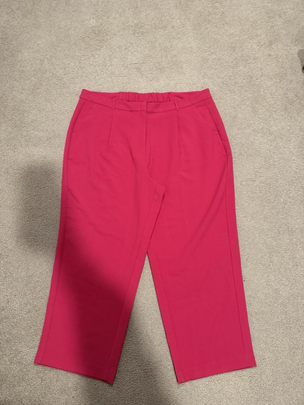Old Navy Women's Extra High Taylor Wide-Leg Suit Trousers Pink